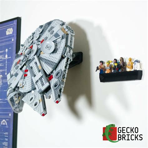 Stl File Wall Mount For Lego Star Wars Millennium Falcon 75257 Model