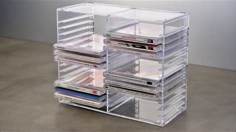 Stori Clear Stackable Cd Holder Youtube