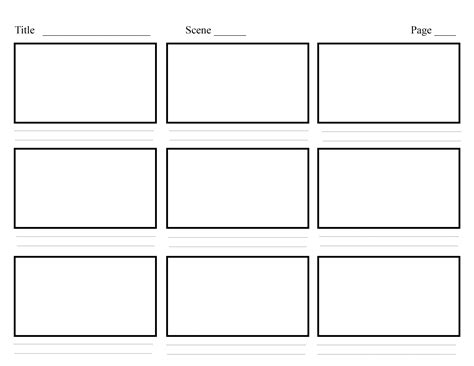 Storyboard Template Pdf