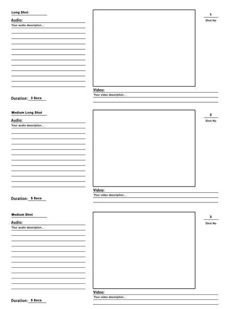 Storyboard Template Psd