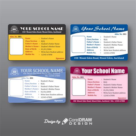 Student Identification Card Template Student Id Is A Great Way To