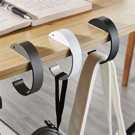 Student Portable Bag Hook Table Sided Bag Metal Rack Handbag Backpack Hanger Holders Table Hook