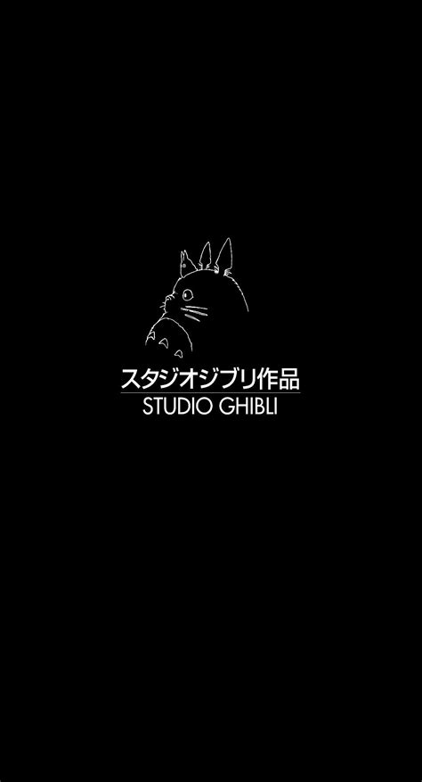 Studio Ghibli Logo Design On Black Background Rather Than The Classic