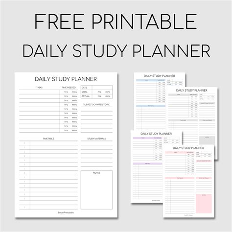 Study Planner Pdf