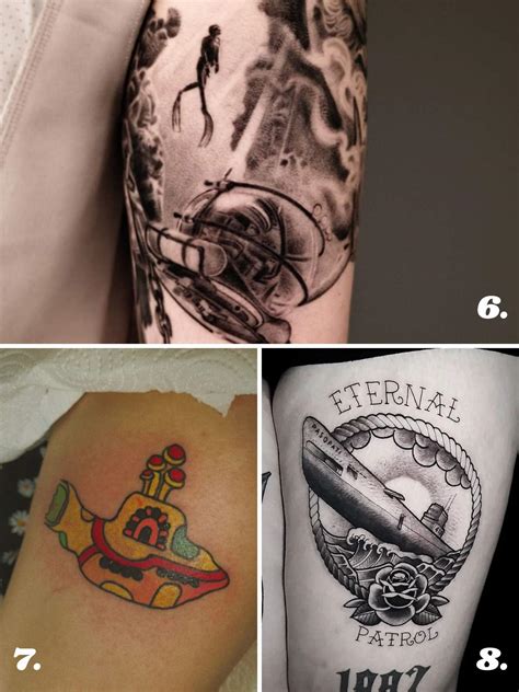 Submarine Tattoo Designs: Dive into Underwater Inspiration