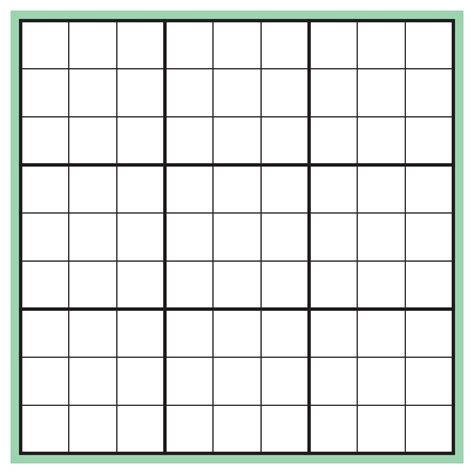 Sudoku Blank Grid For Printing Out Blank Sudoku Grid For Download And