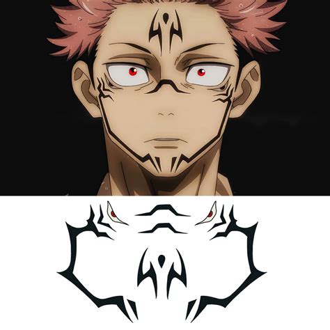 Sukuna Tattoo Face