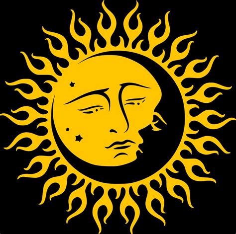 Sun And Moon Vinyl Decal Sticker Faces Kissing Celestial Etsy