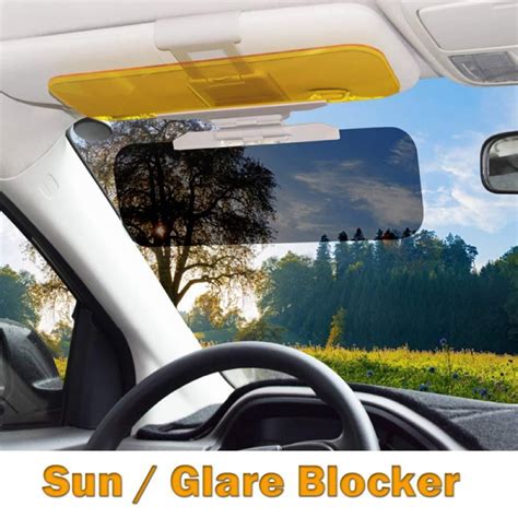 Sun Protection Motors Car Sun Visor Extender Anti Glare Blocker Hd Day Night Driving Visor Glare