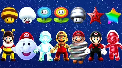 Super Mario Galaxy All Power Ups Youtube