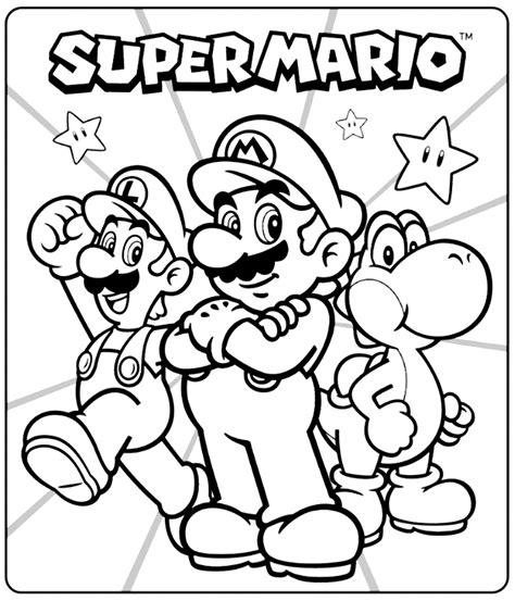 10 Super Mario Pictures to Color Now