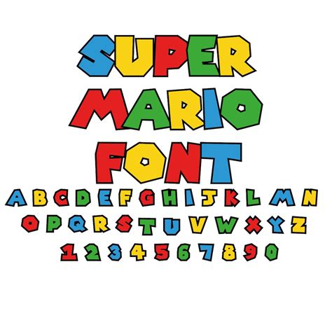 Super Mario Schrift: The Iconic Video Game Font