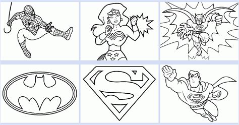 Superhero Coloring Book Coloring Pages 4 U