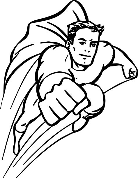 Superhero Coloring Pages Printable Free