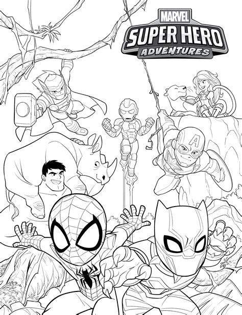 Superhero Colouring Pages Printable