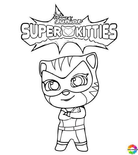 Superkitties Coloring Pages Free Printable Fun for Kids