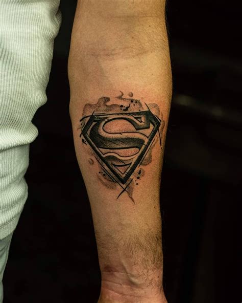 Superman Tattoos On Arm Unique Tattoo Ideas