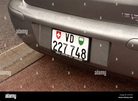 Swiss Switzerland License Plate