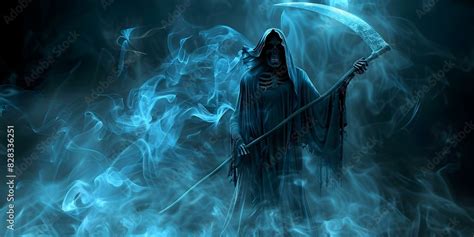 Symbolism Of The Grim Reaper Representing Fear Of Death And Mortality In Art Concept Mortality