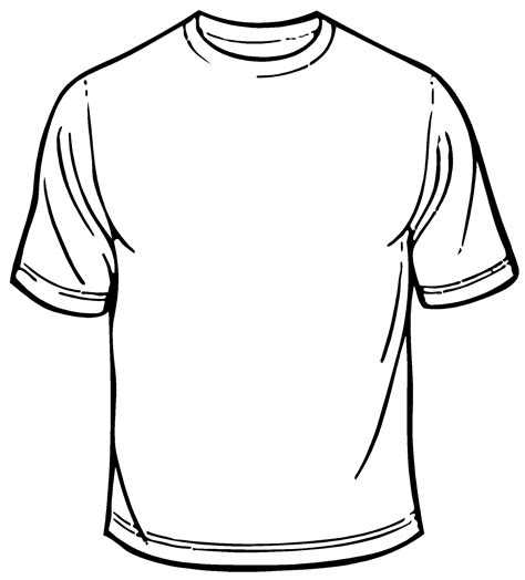 T Shirt Outline Printable Clipart Best