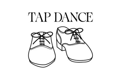 Tap Dance Shoes Line Art Svg Cut File By Creative Fabrica Crafts