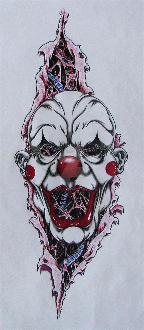 Creepy Clown Tattoo Designs and Ideas