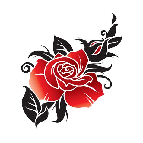 Tattoo Design Cool Rose Design Digital Download Etsy