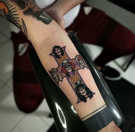 Tattoo Guns N Roses Tattoo Traditional Rock And Roll Tatuagem