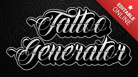 Tattoo Lettering Generator: Create Custom Fonts and Designs