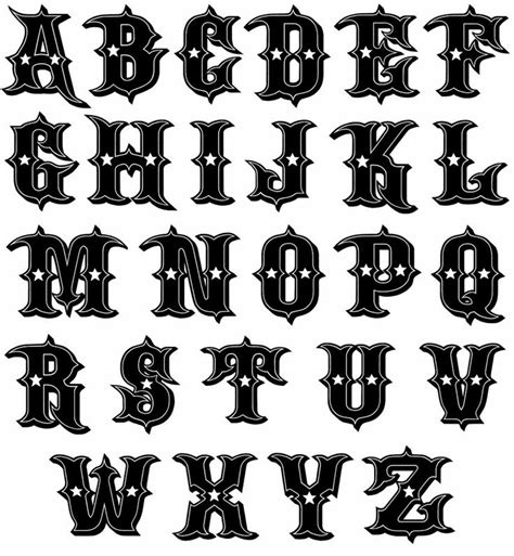 20 Tattoo Lettering Styles Alphabet to Know