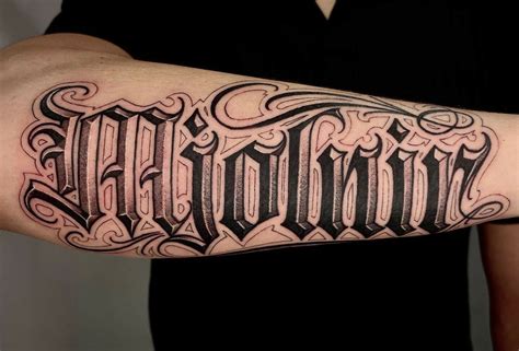 Tattoo Lettering Styles Chicano Lettering Tattoo Lettering Fonts