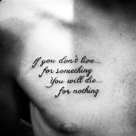 Tattoo Quote Chest Cool Chest Tattoos Chest Tattoo Men Small Chest