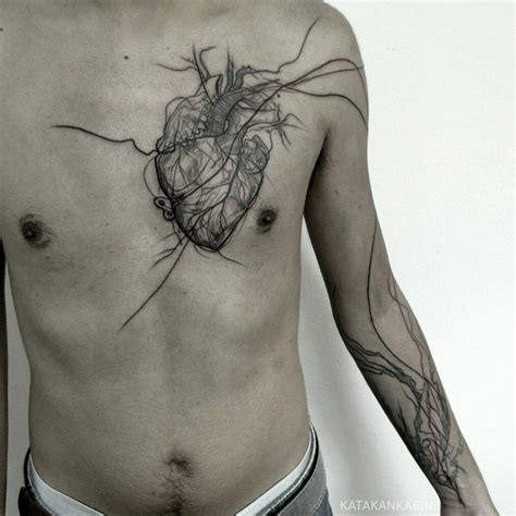 Tattoo Trends Wow Heart And Veins Creative Tattoo Design For Men