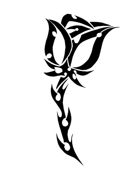 Tattoo Tribal Rose Clipart Best