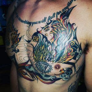 Tattoo Uploaded By Shane Smith Phoenix Chest Piece Unfinished Tattoodo