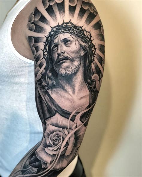 Tattoos Jesus Tattoo On Arm Jesus Tattoo Sleeve Jesus Tattoo Design