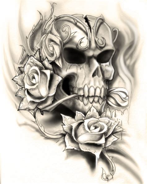 5 Unique Tattoo Designs with Roses and Skulls