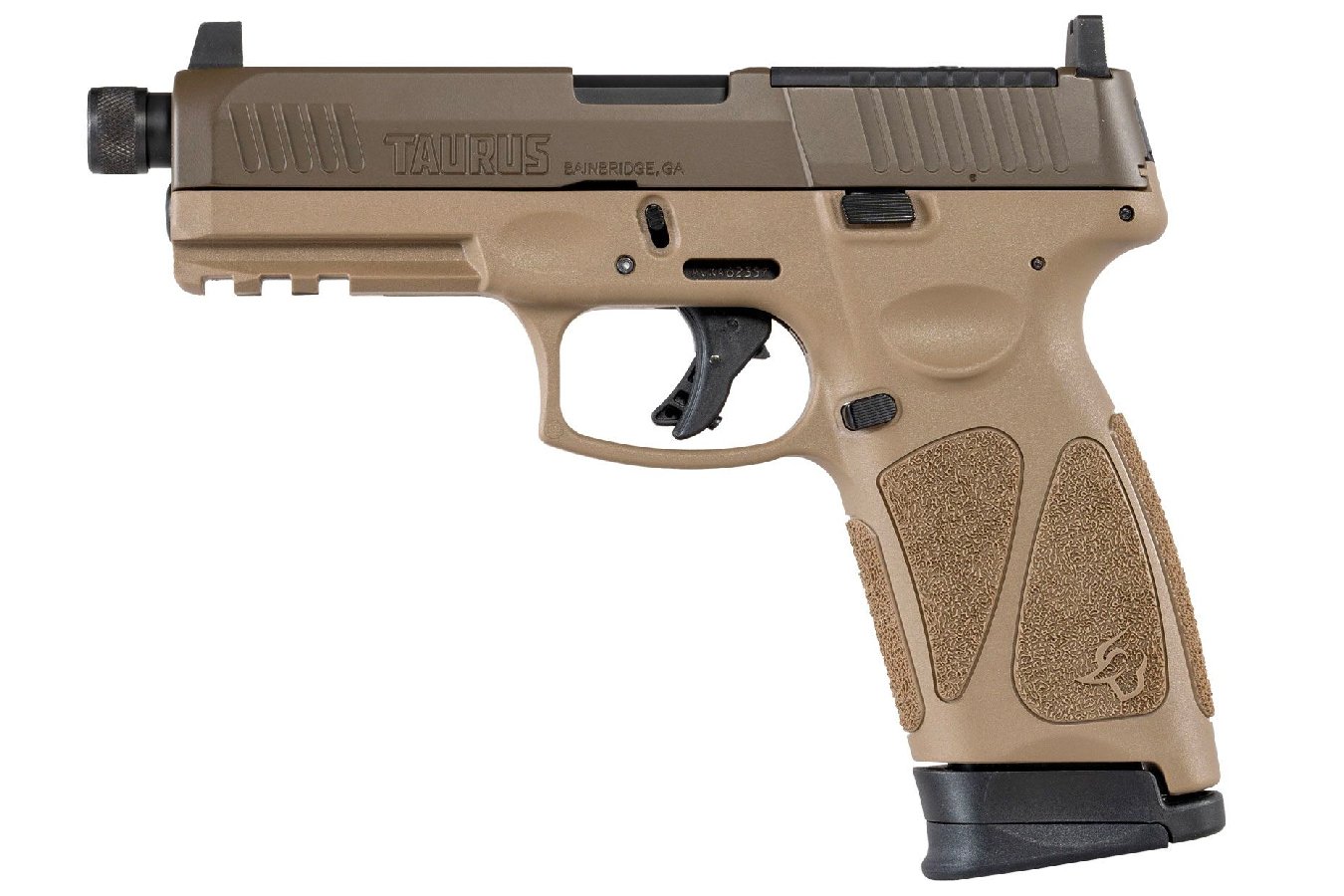 Taurus G3 Tactical 9Mm Optic Ready Fde Pistol With Threaded Barrel