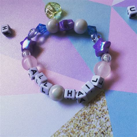 Tea And Craft Pastel Alphabet Bead Bracelets