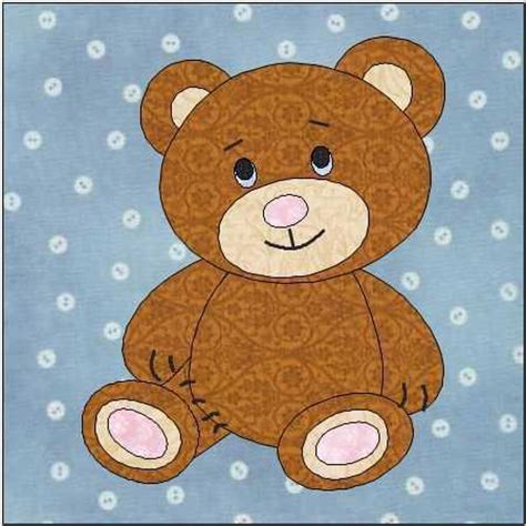 Teddy Bear Quilt Pattern Teddy Bear Template Teddy Bear Patterns Free