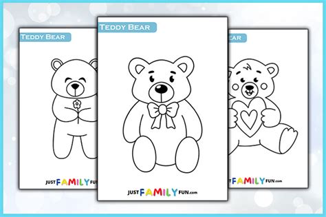 Teddy Bear Templates Just Family Fun