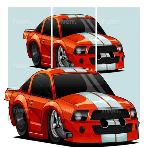 Tekgistd I Will Draw Your Car Or Vehicles Into Vector Chibi Style For