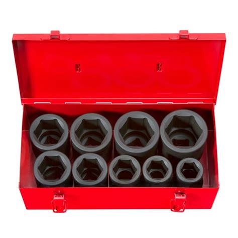 Tekton 1 Inch Drive Deep 6 Point Impact Socket Set 9 Piece 1 2 In 4892 Walmart Com