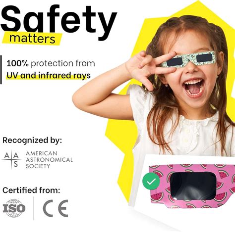 Tember Solar Eclipse Glasses Ce And Iso Certified Aas Recommended