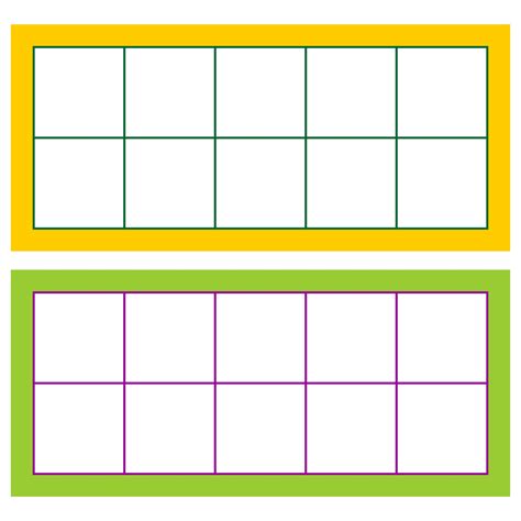 Tens Frame Printables for Math Learning Fun