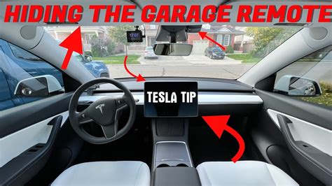 Tesla Tip A Clever Place To Hide Your Garage Door Remote Youtube