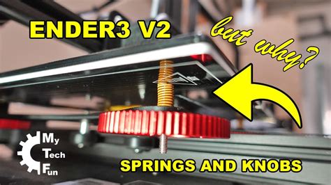 Testing And Upgrading Bed Leveling Springs And Knobs Ender3 V2