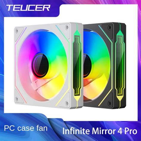 Teucer Lj 4Pro 120Mm Pc Case Fan Kit Argb 4 Pin Pwm 800 2000Rpm Cpu Cooling Jpg