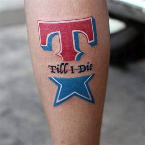 10 Texas Rangers Tattoo Designs to Show Team Pride