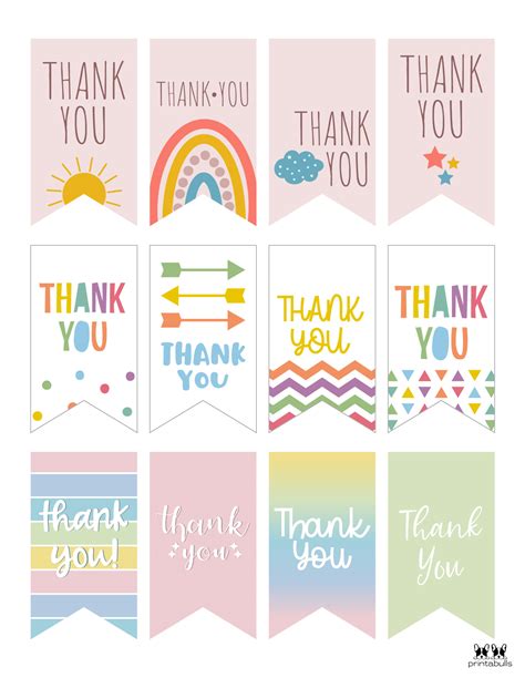 Thank You Free Printable Tags